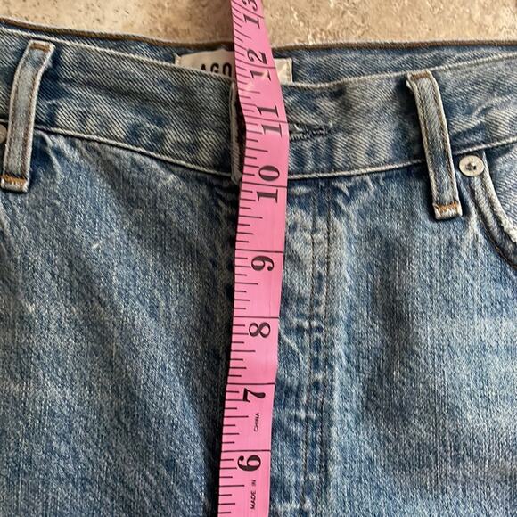 AGOLDE Jamie High Rise Classic Ripped Cotton Jeans - Picture 13 of 15